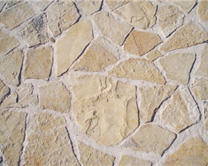 Pose scellée de pierre naturelle en opus incertum en extérieur - Cabirou carrelage